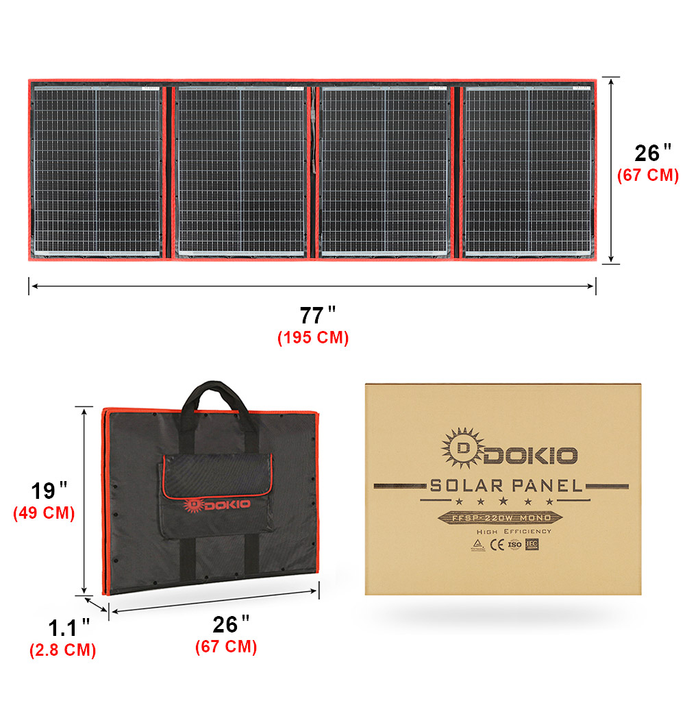 Flexible Solar Panel - Dokio брендовая гибкая складная моно солнечная